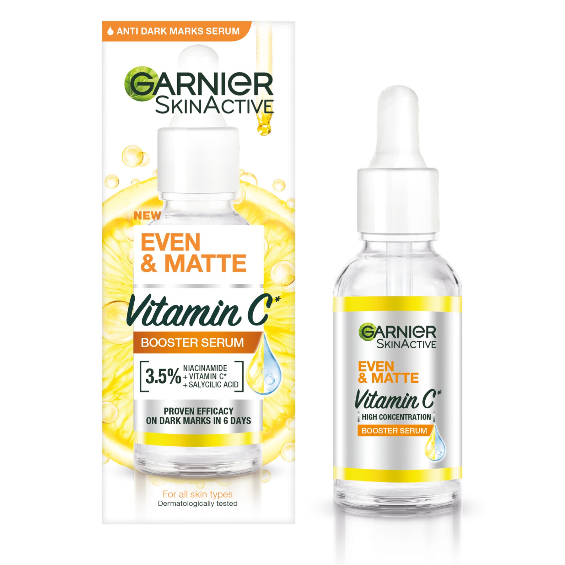 Garnier Even & Matte Vitamin C Booster Serum 30Ml