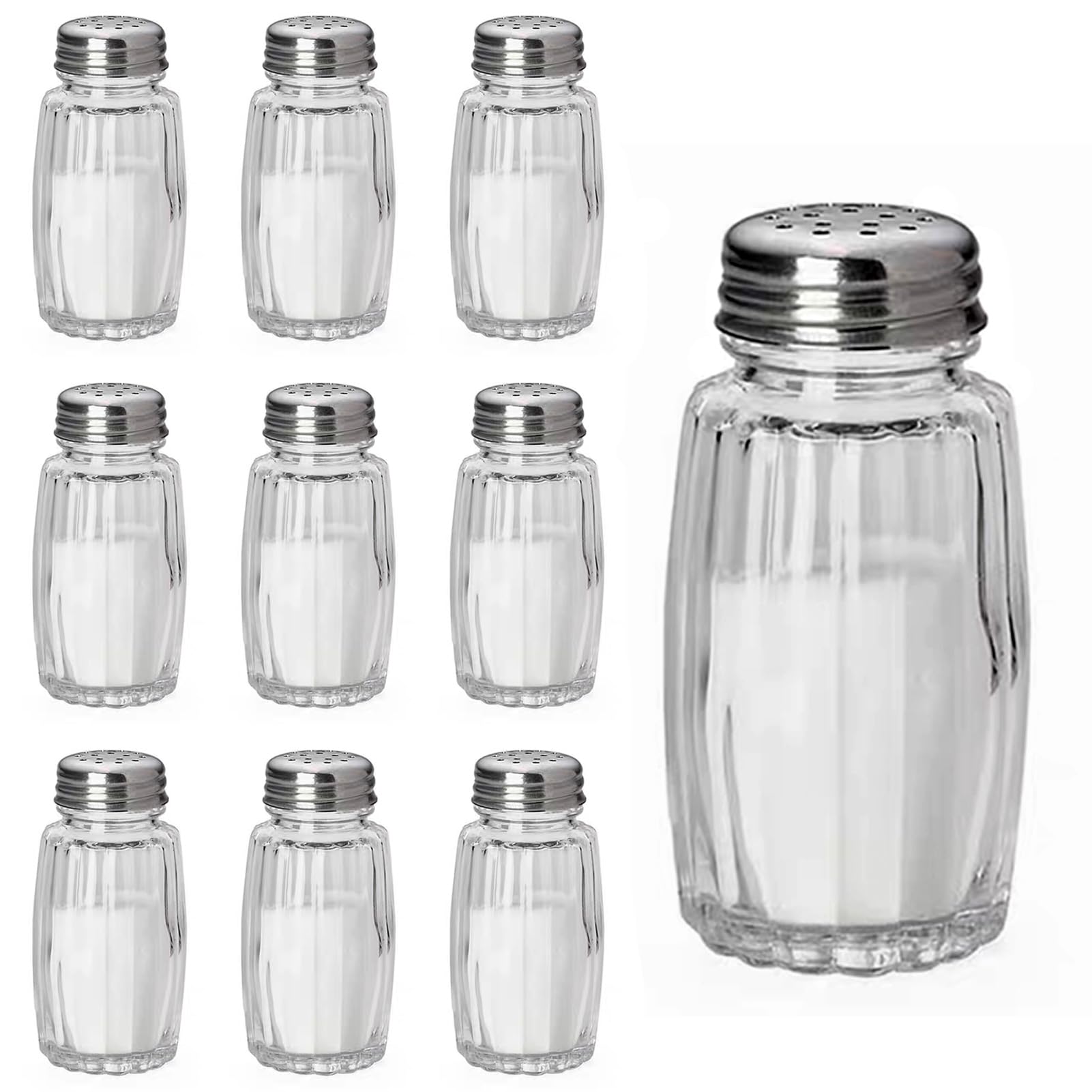 Glass Salt Shaker Sqr Mix 241C/H