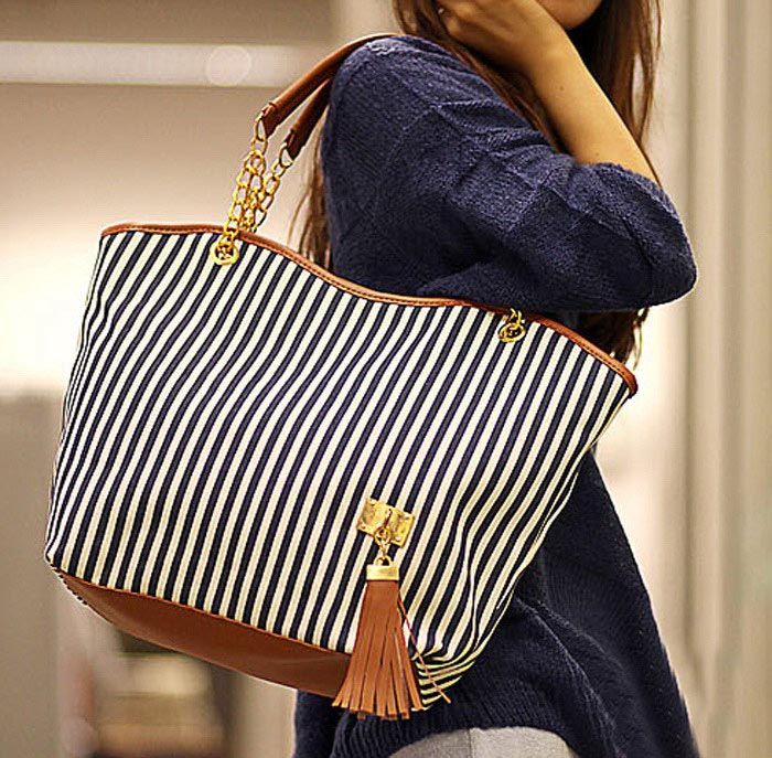 Hand Bag Stripes