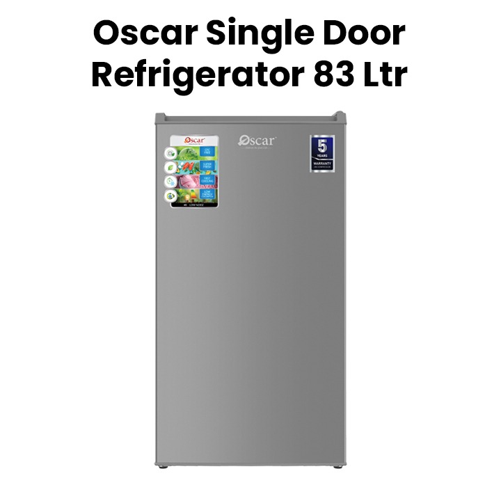 Ohms Single Door Fridge Silver Orf-D111S