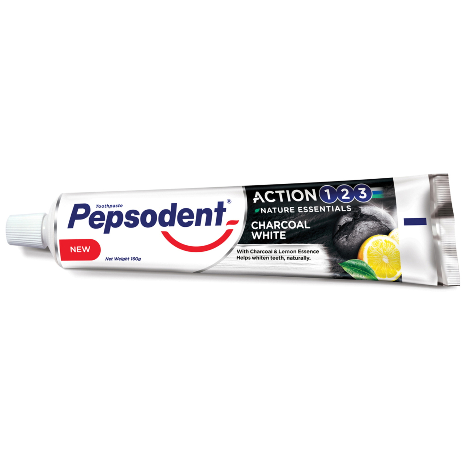 Pepsodent Action 123 Charcoal White 160G