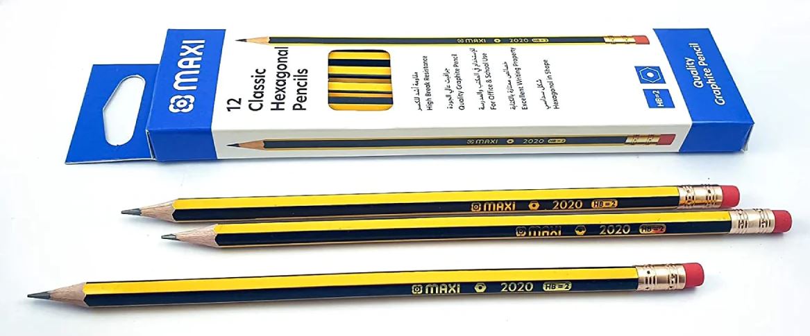 Pencil Hb With A Rubber A Dozen