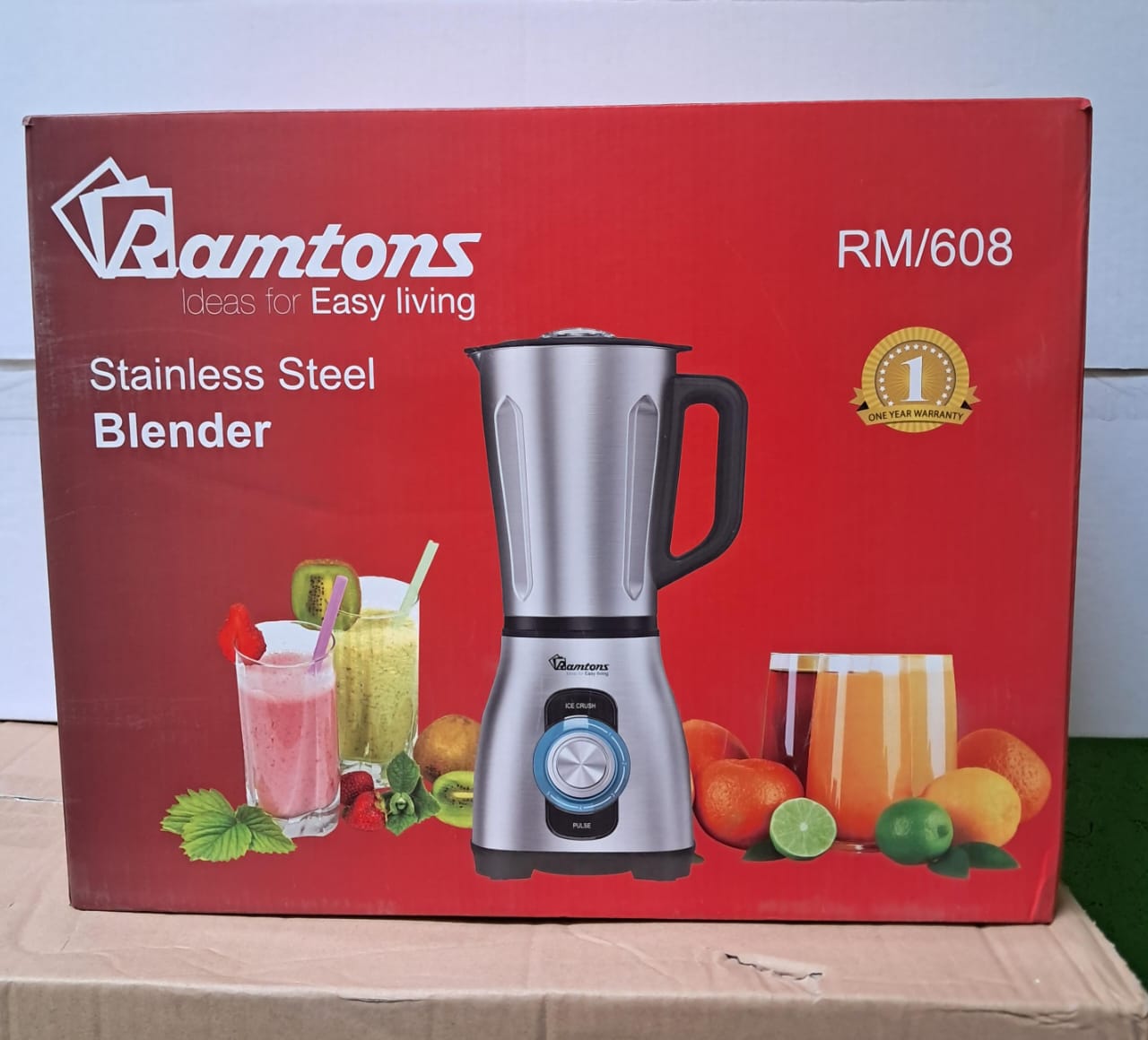 Ramtons Stainlee Steel Blender Rm/608 800W