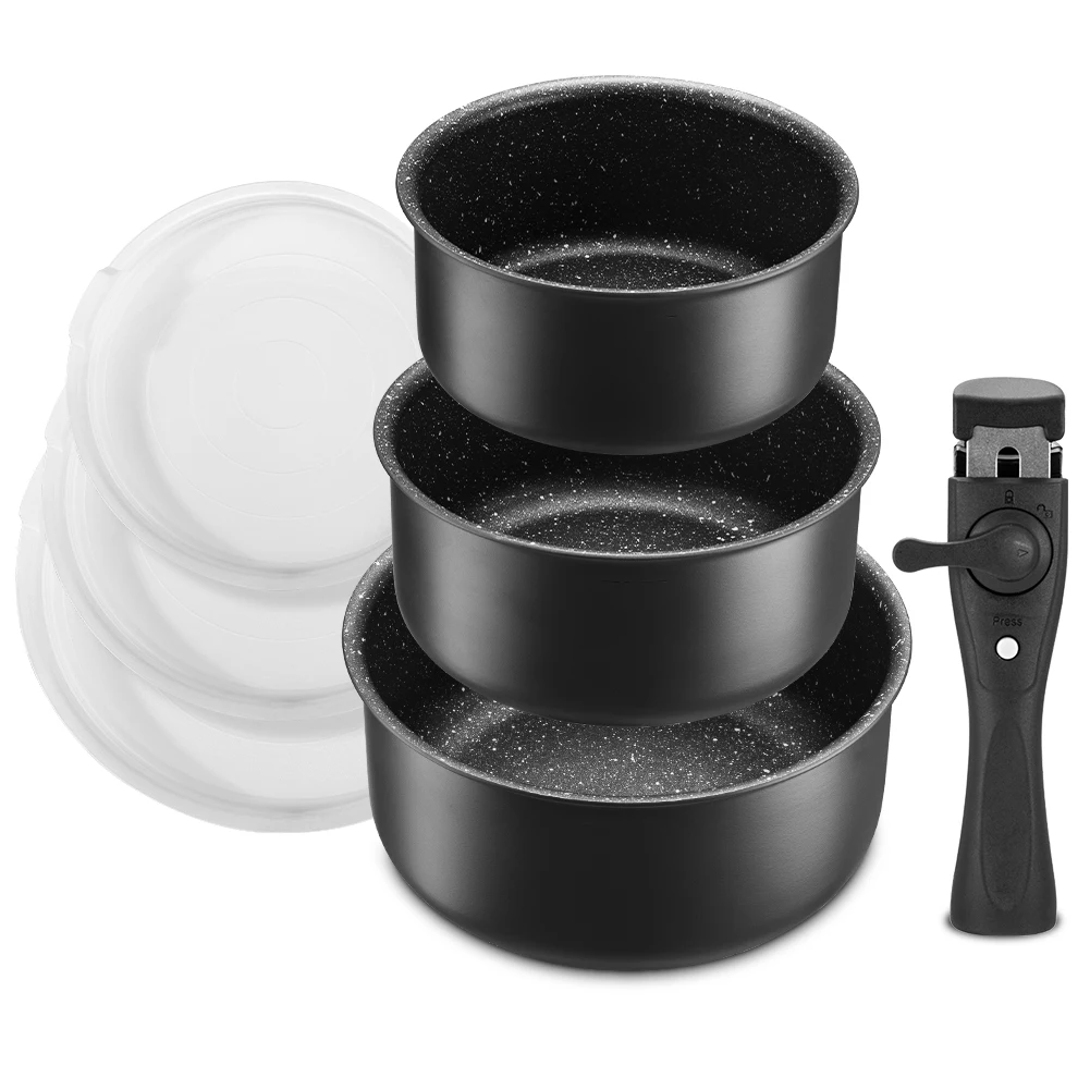 Rashnik Hot Pot Non-Stick Set 4Pcs