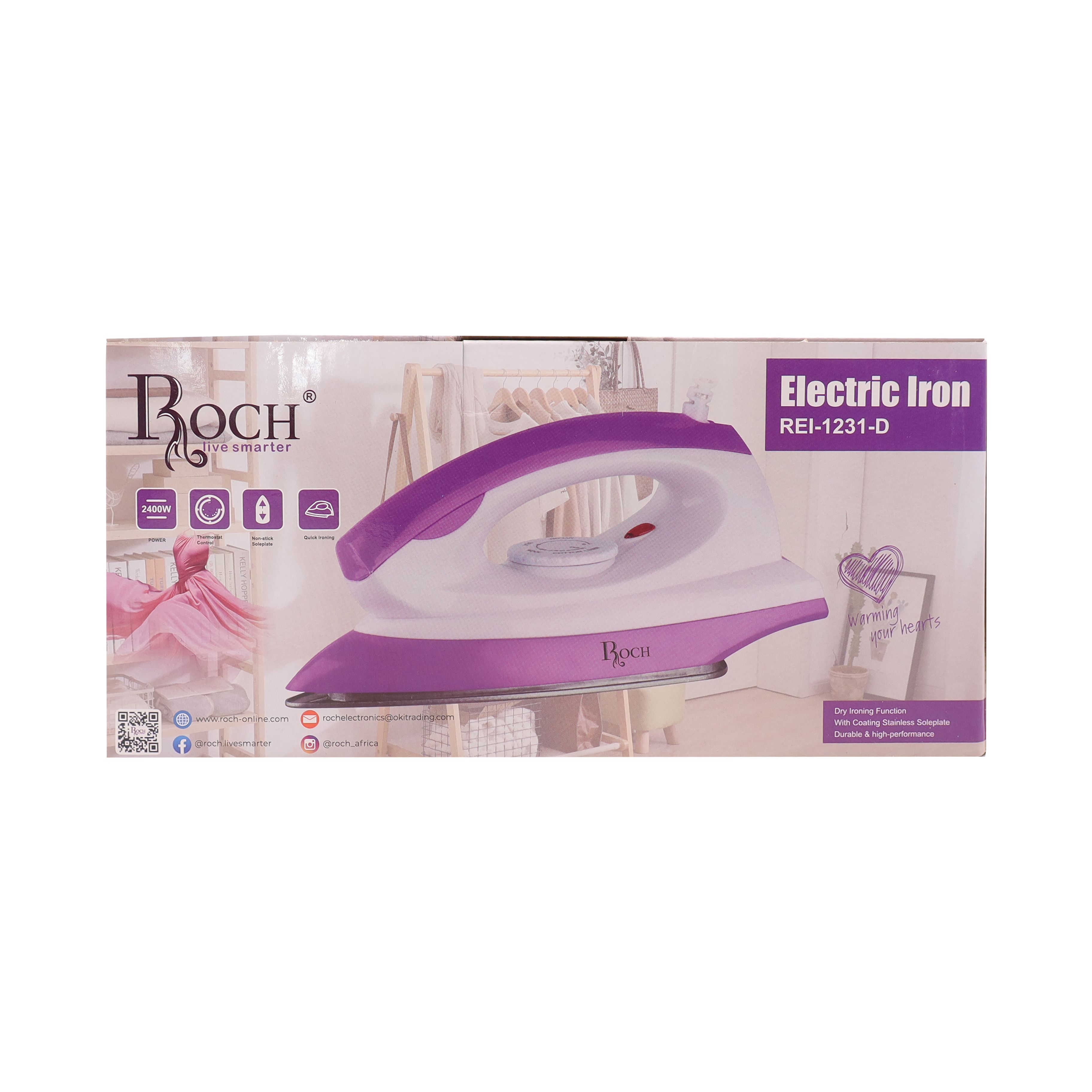 Roch Electric Steam Iron Rei-1231-D