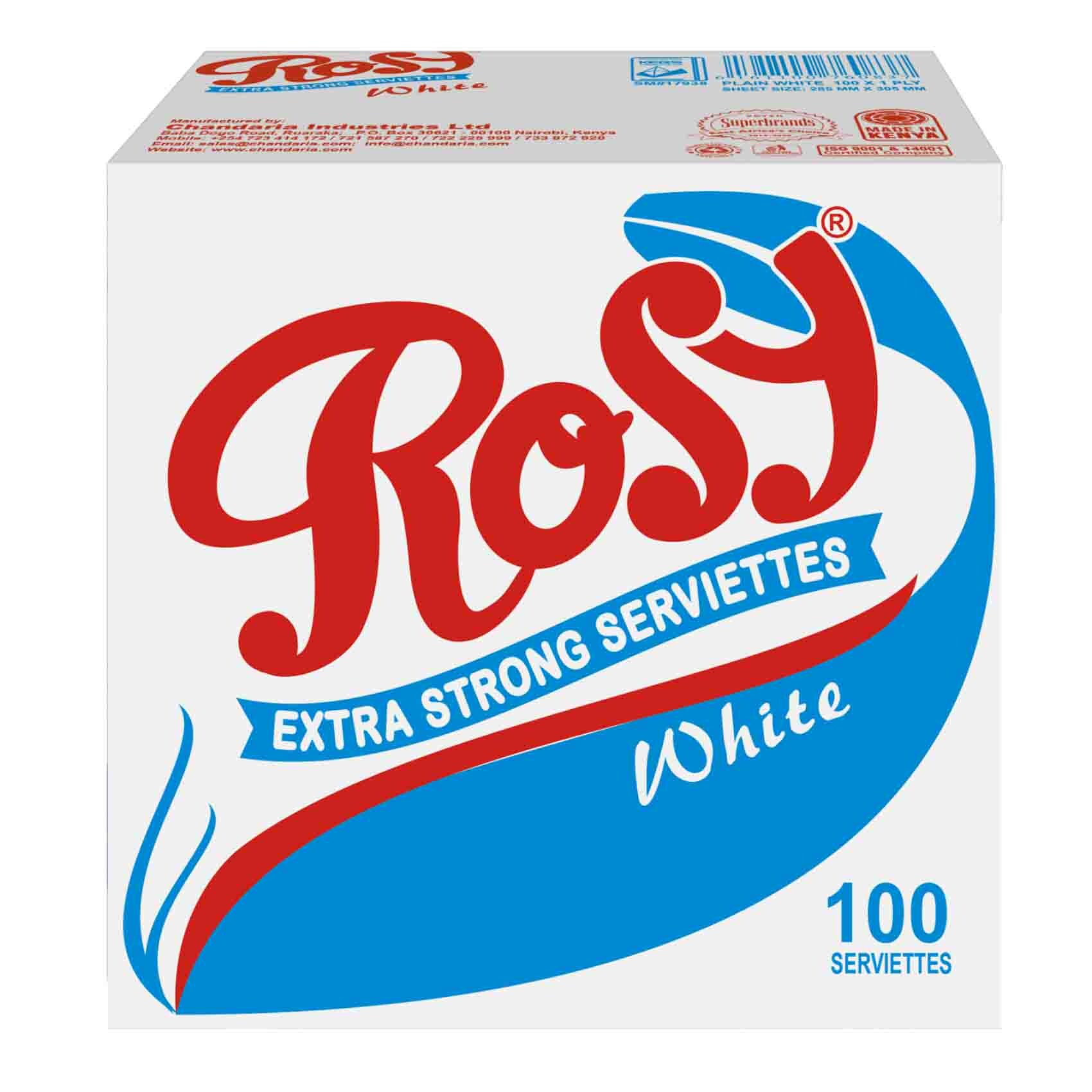 Rosy White Serviettes
