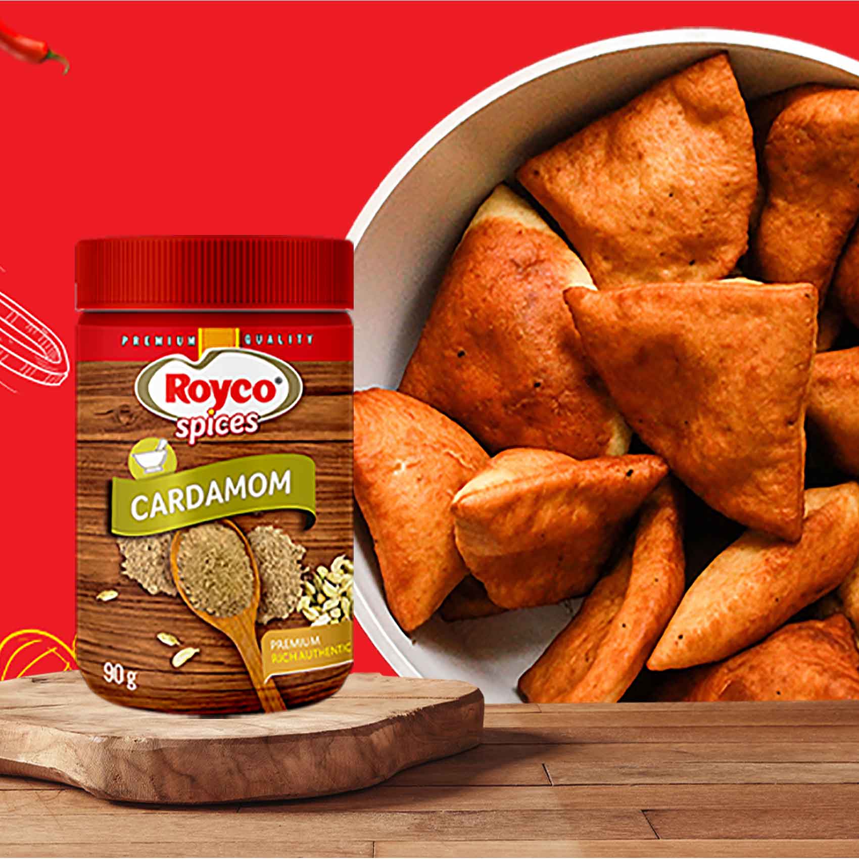Royco Spices Cardamom 90G