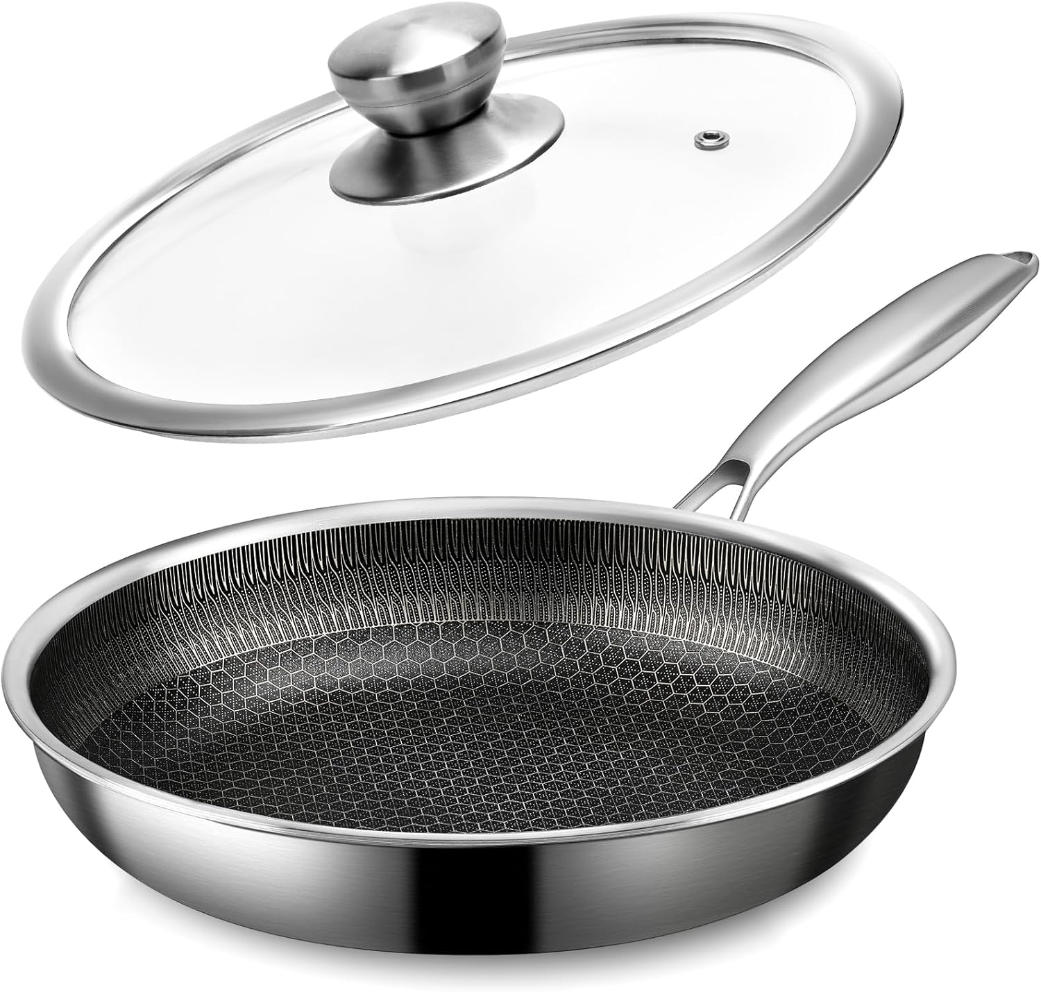 Redberry H/M Fry Pan With S/S Lid 20.5Cm
