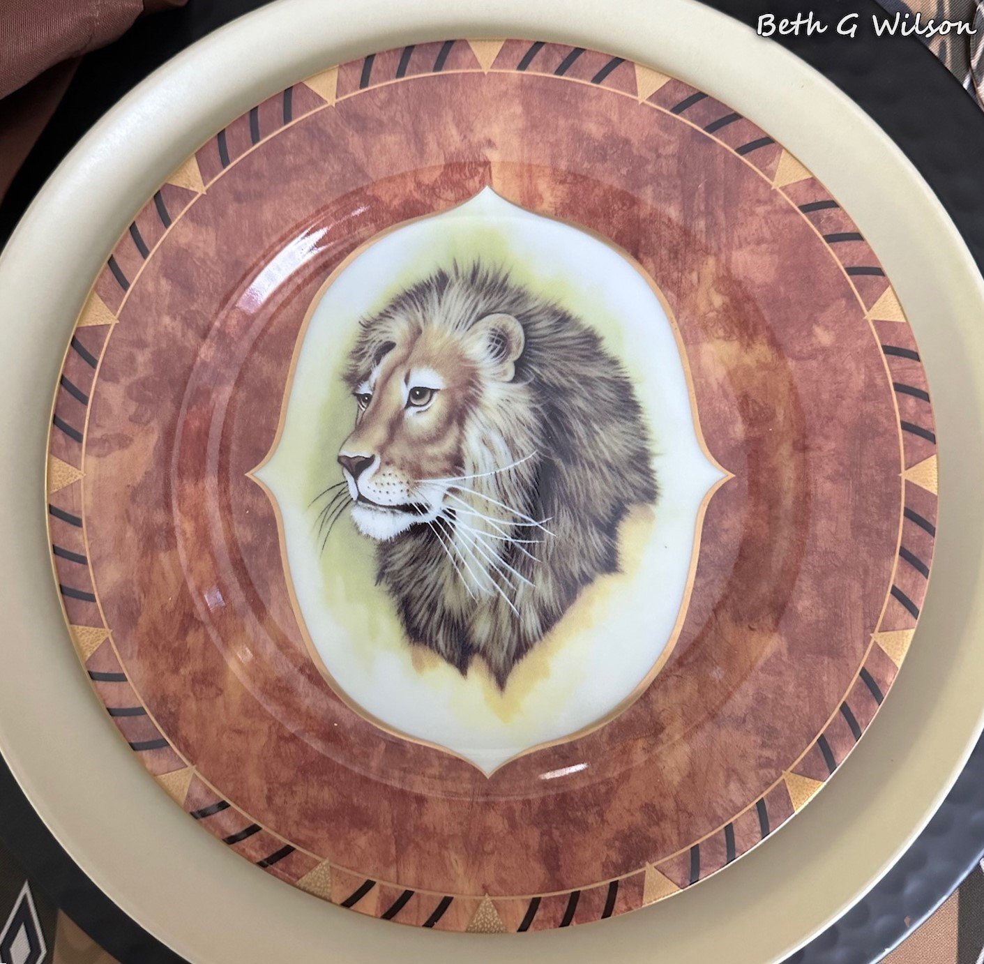 Safari Dinner Plate No.10 Crystal