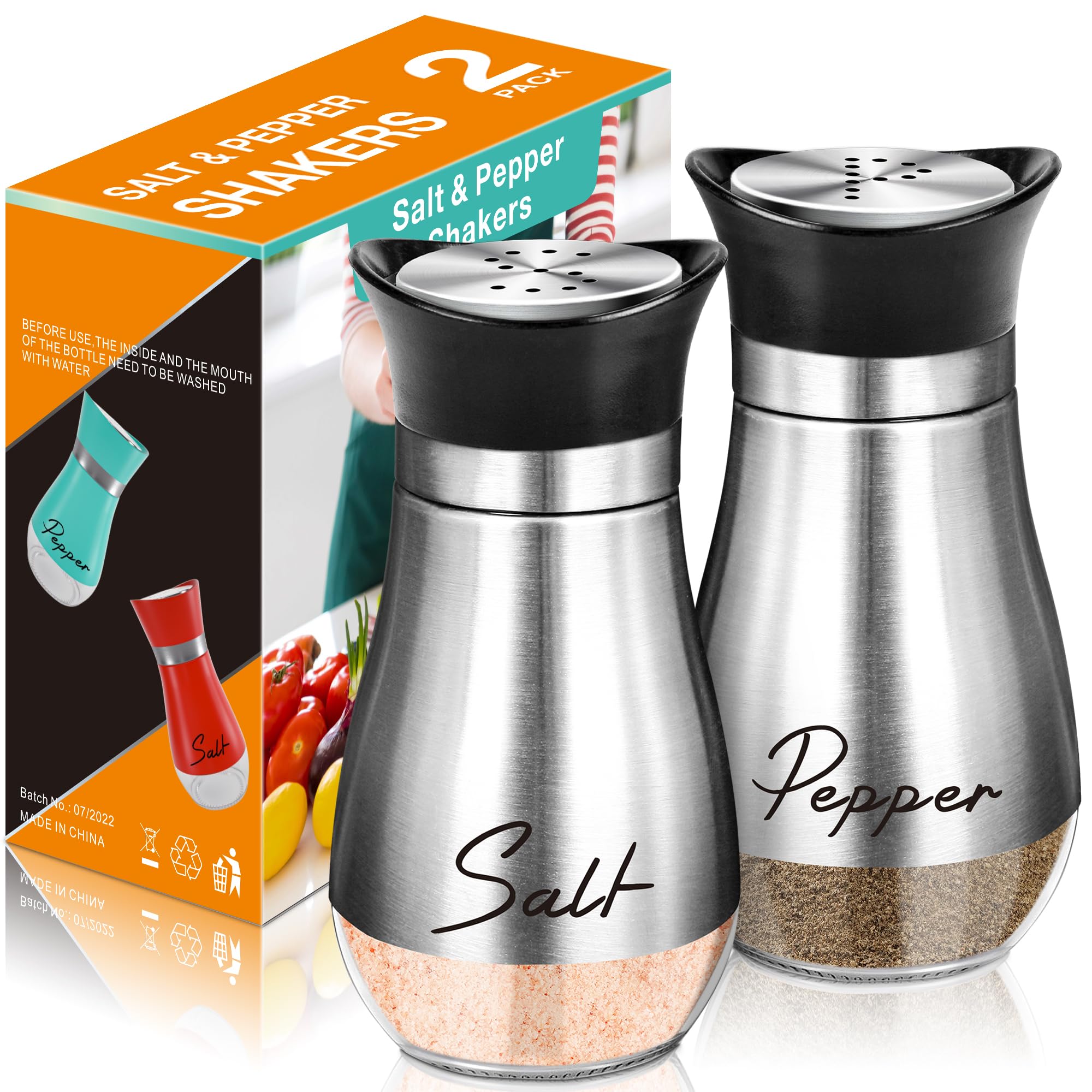 Steel Salt Shakers Small No.0086