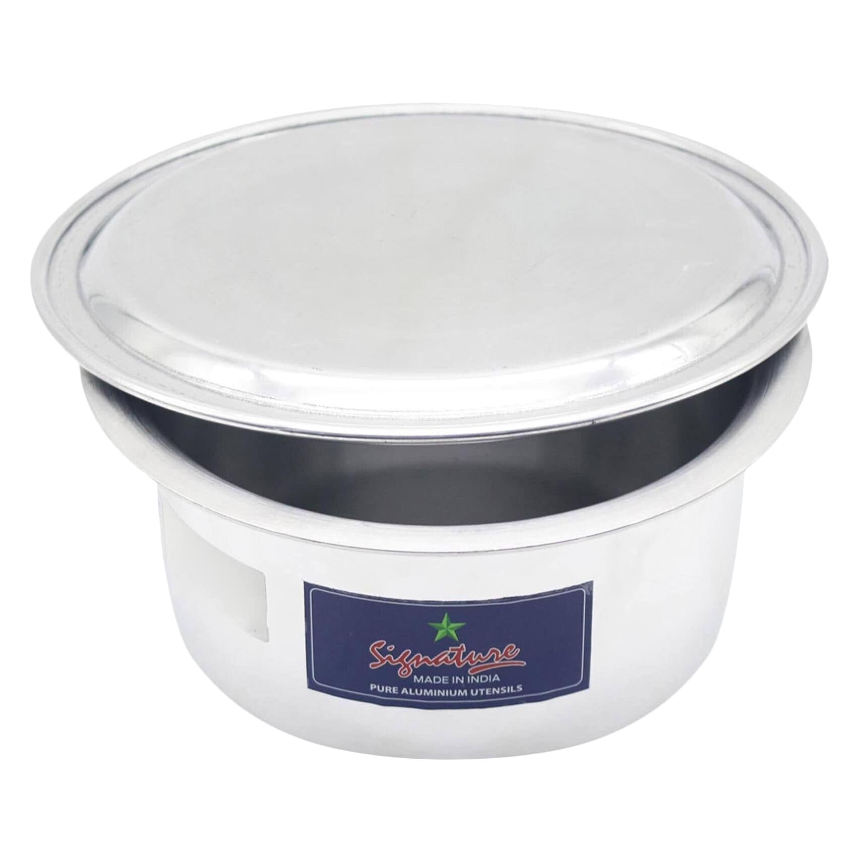 Steel Sufuria Flat W/Lid No.2 S1518R