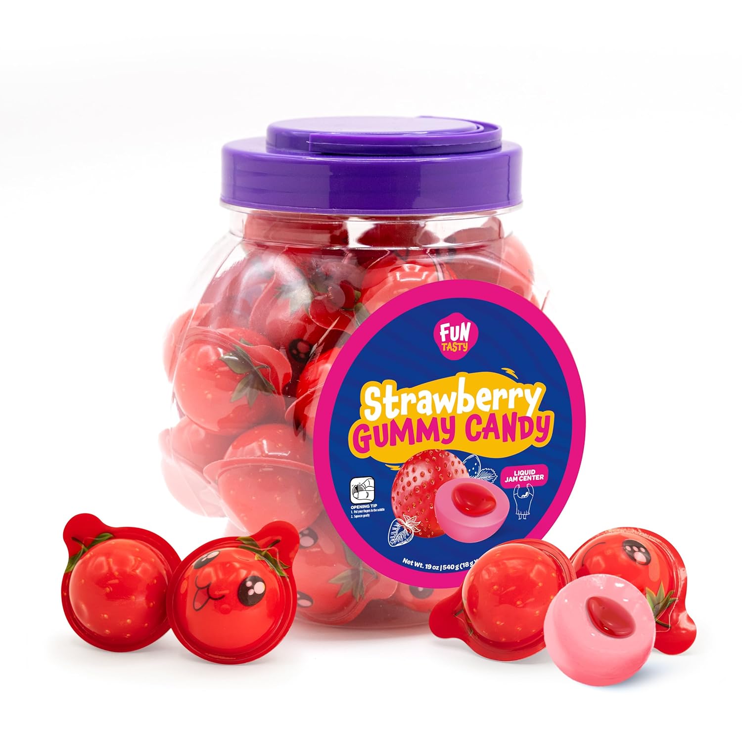 Strawberry Gum Balls