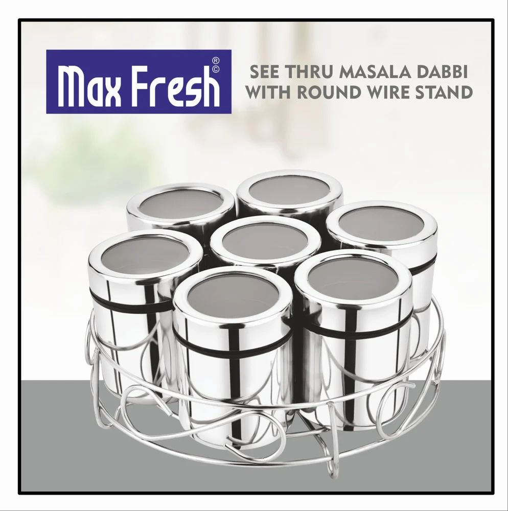 Signature Max Fresh Wire Masala Dabbi & 7 Spoons