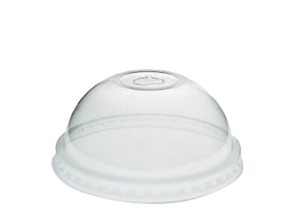 Techpak Lid 82Mm Clear(Pet,Dome,Pierced)50Pcs