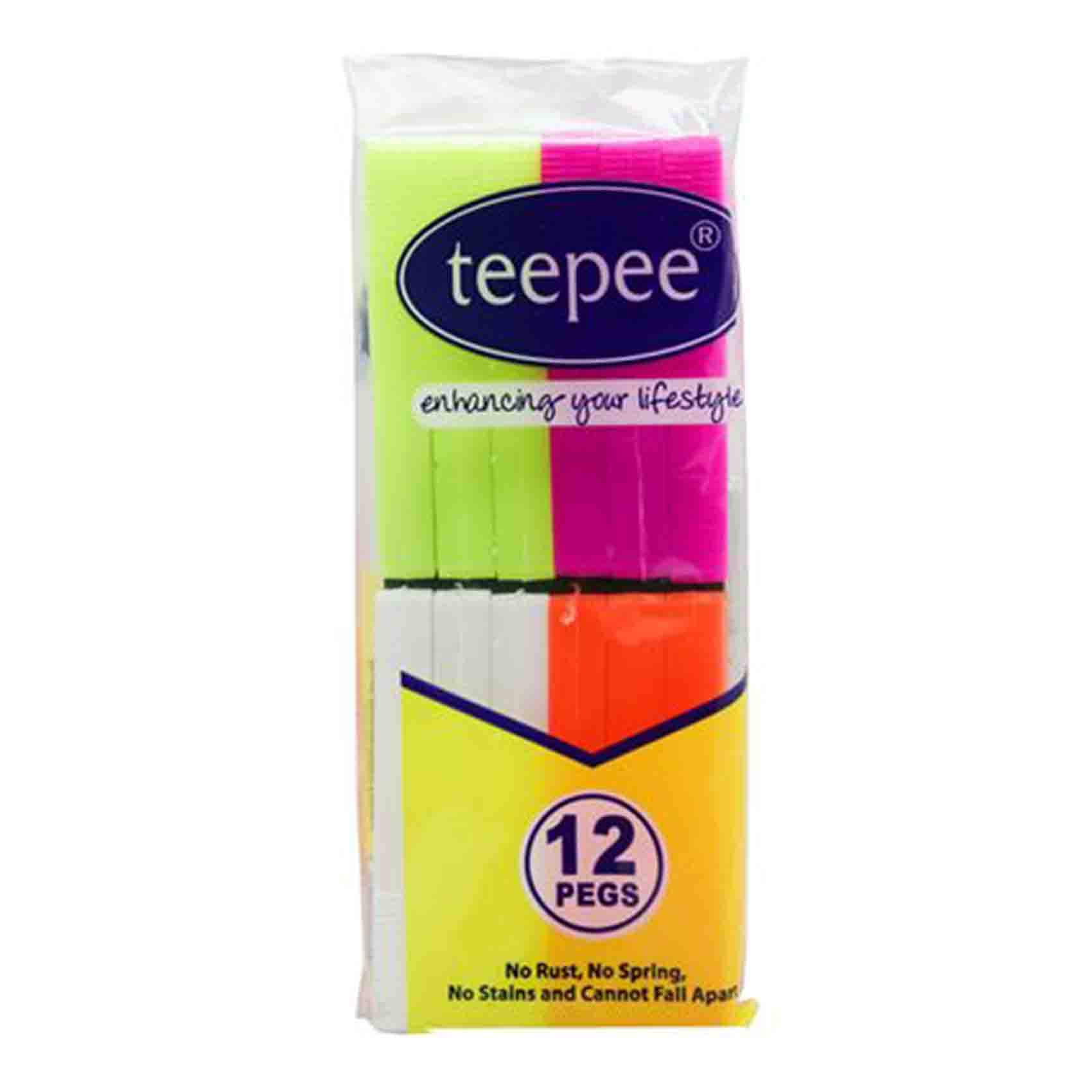 Teepee Pegs 12Pcs No.4 (Flora)