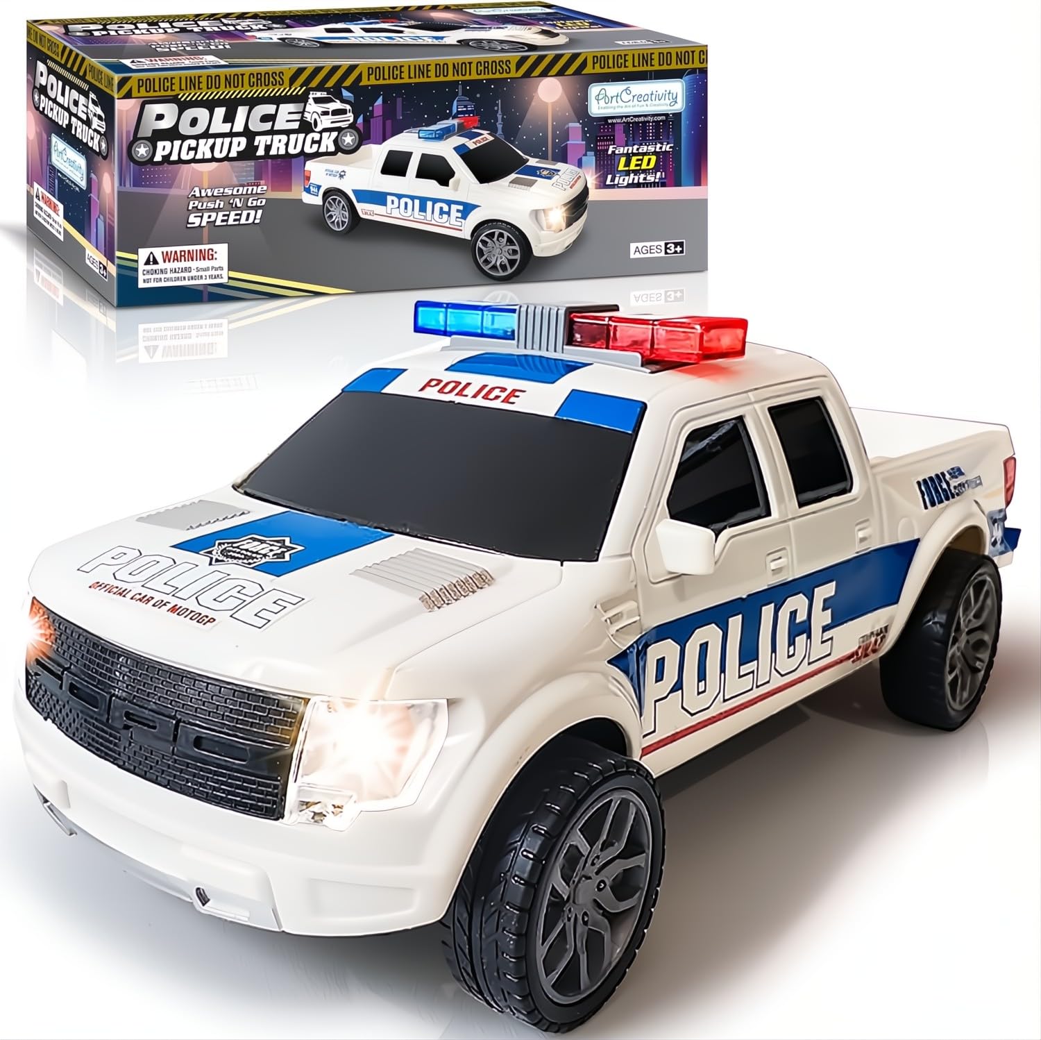 Toy Police Big Car With Siren