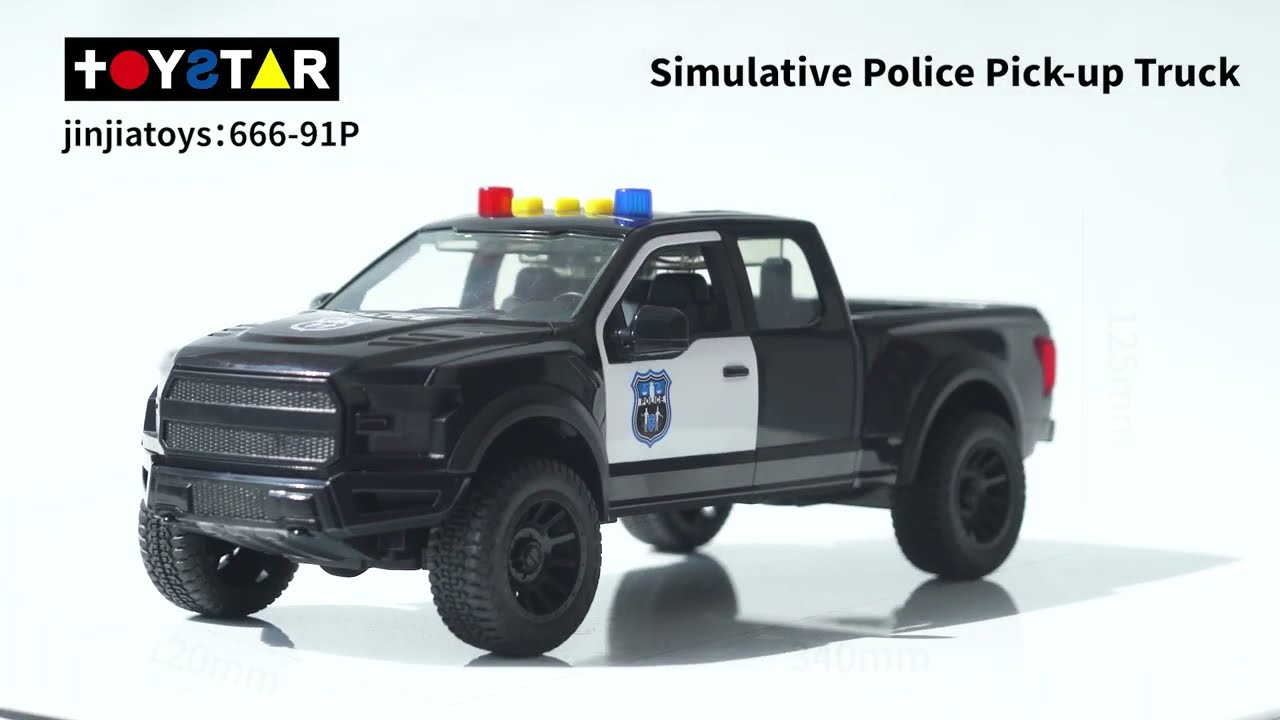 Toy Police Pickup No.9118-B