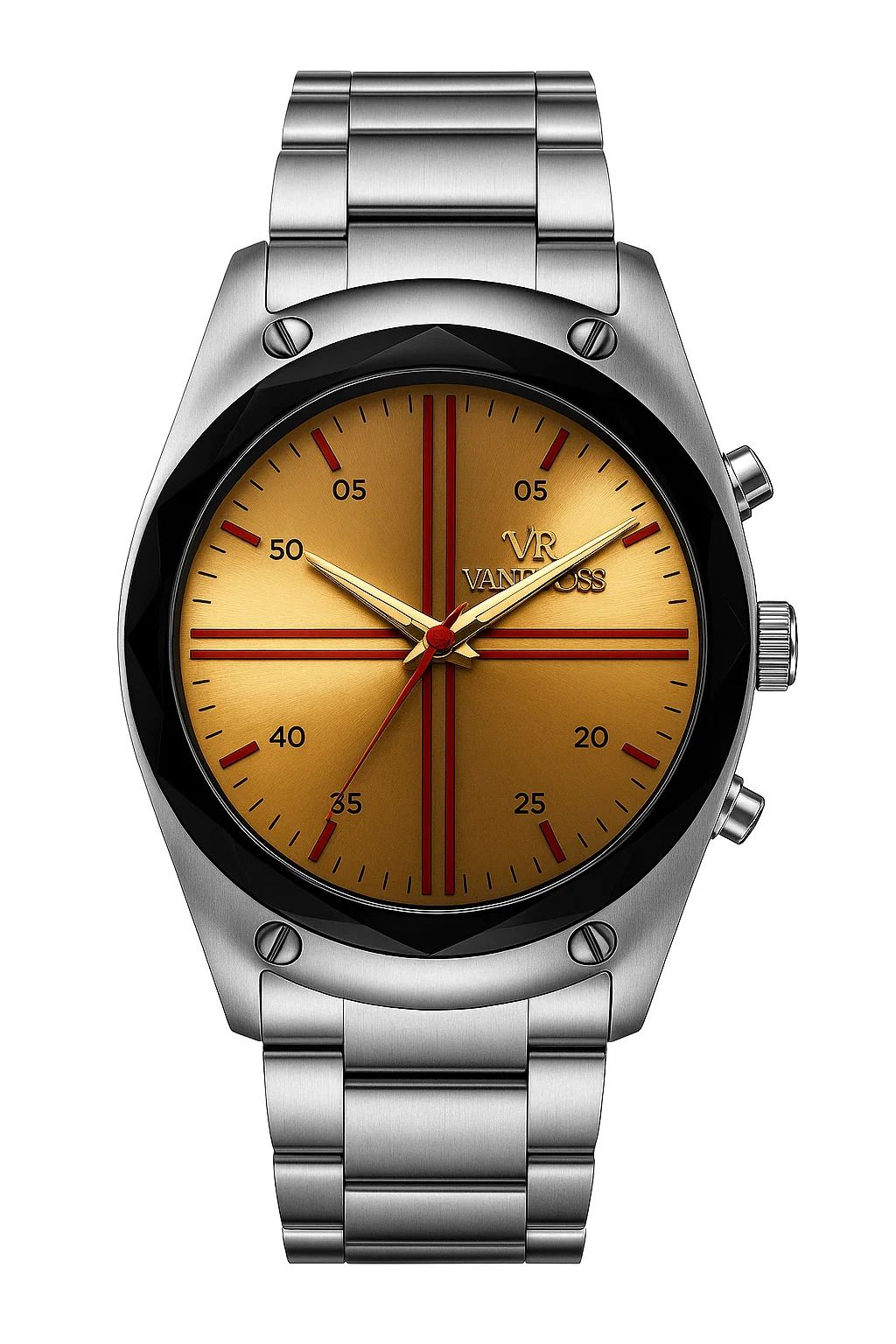 Vandross Wrist Watch-Gold