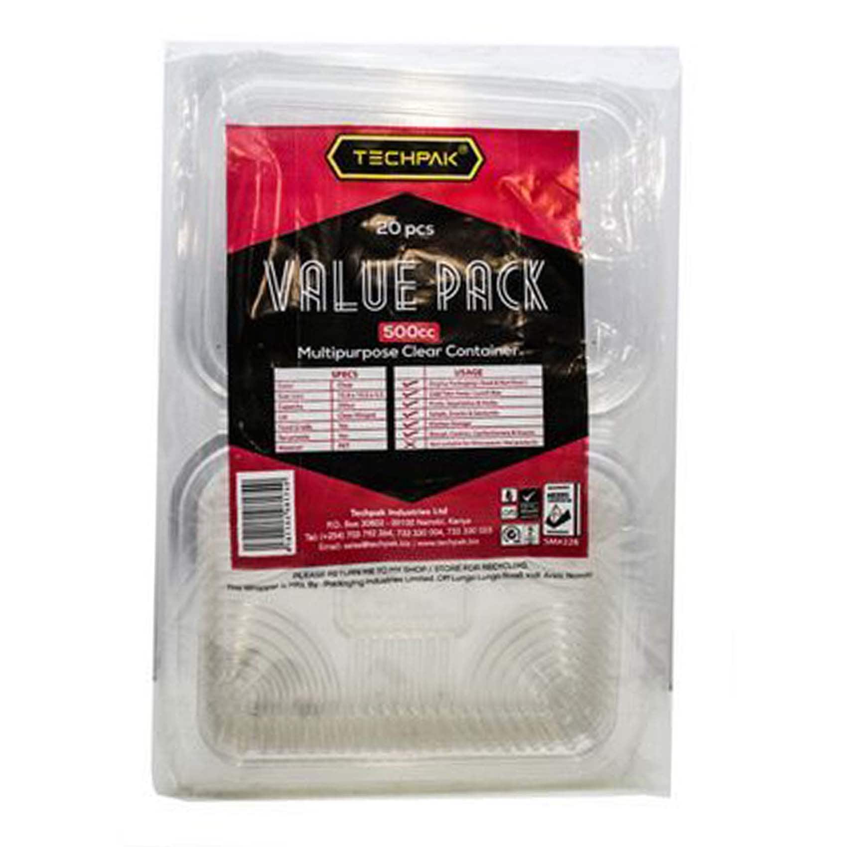 techpak value pack 500cc container