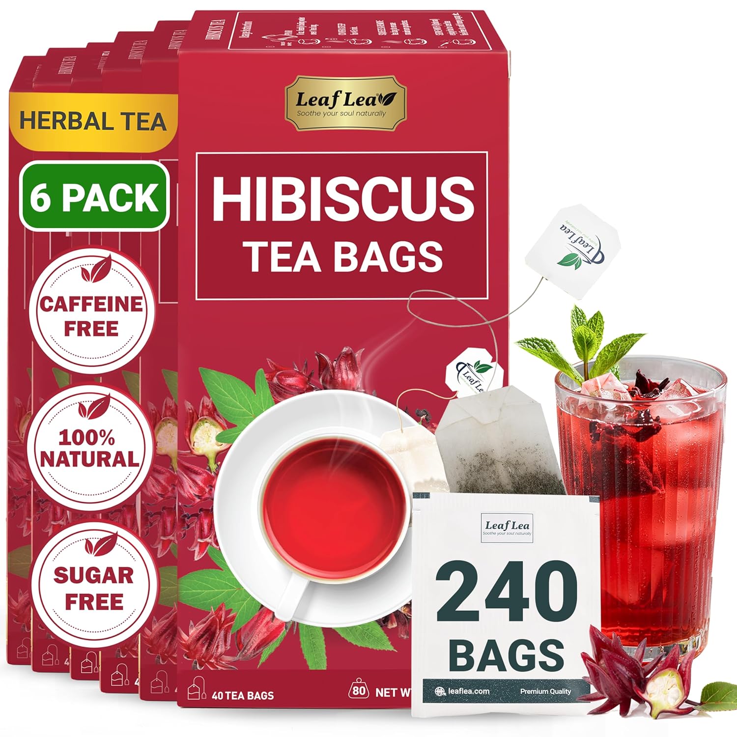 Afya Hibiscus Herbal Tea Gags 25,S 50G