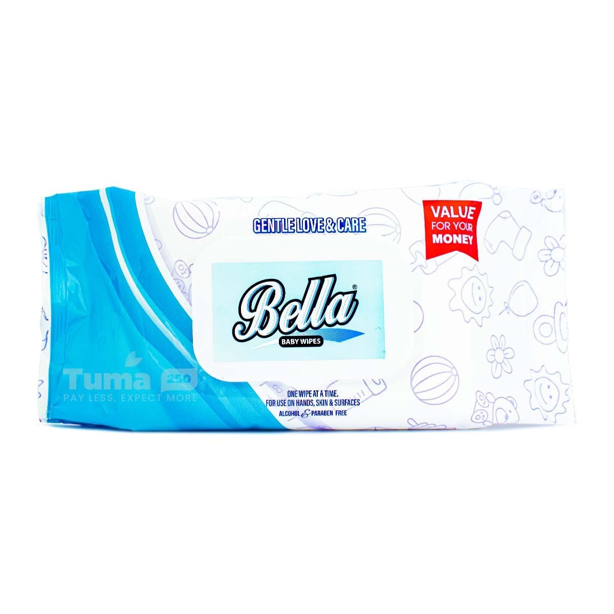 Bella Gentle Love&Care Wipes 40Pcs