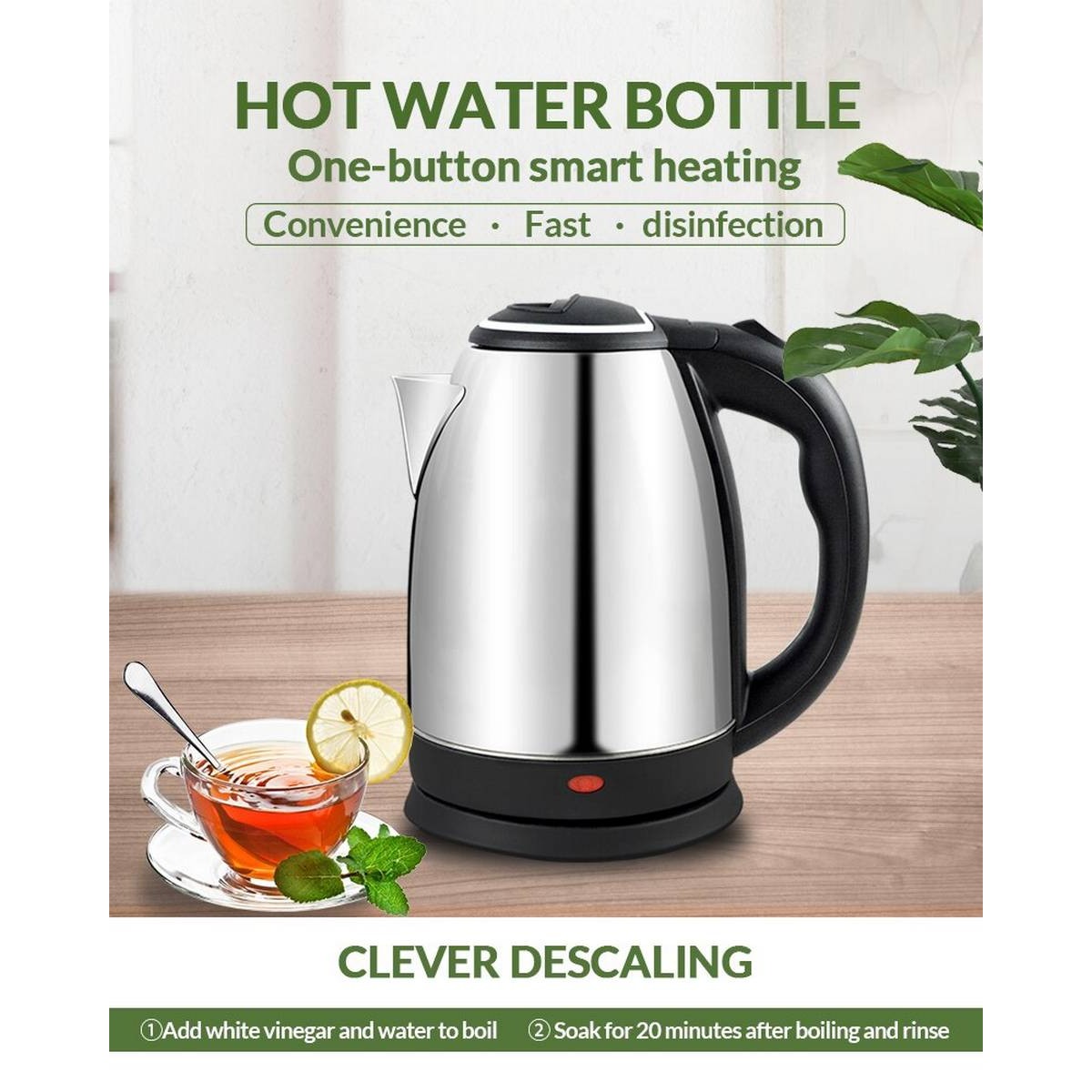 Liyon Steel Electric Kettle 2Ltr Ww-20L