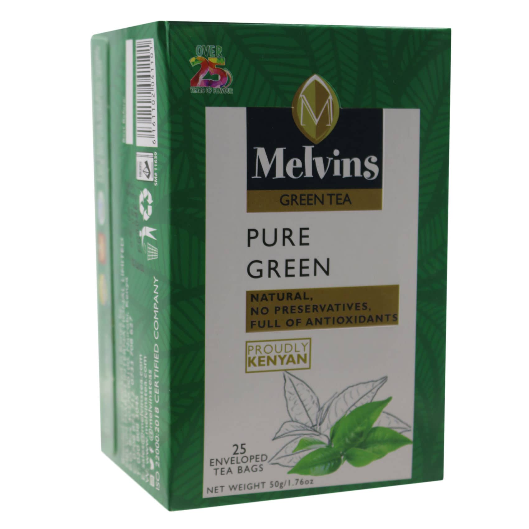 Melvins Pure Green Tea Tb 25S 50Gms