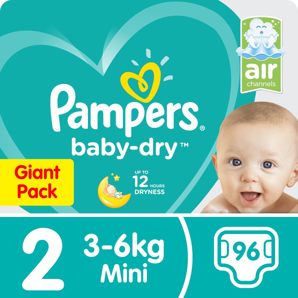 Pampers New Baby- Dry No 2. 72Pcs