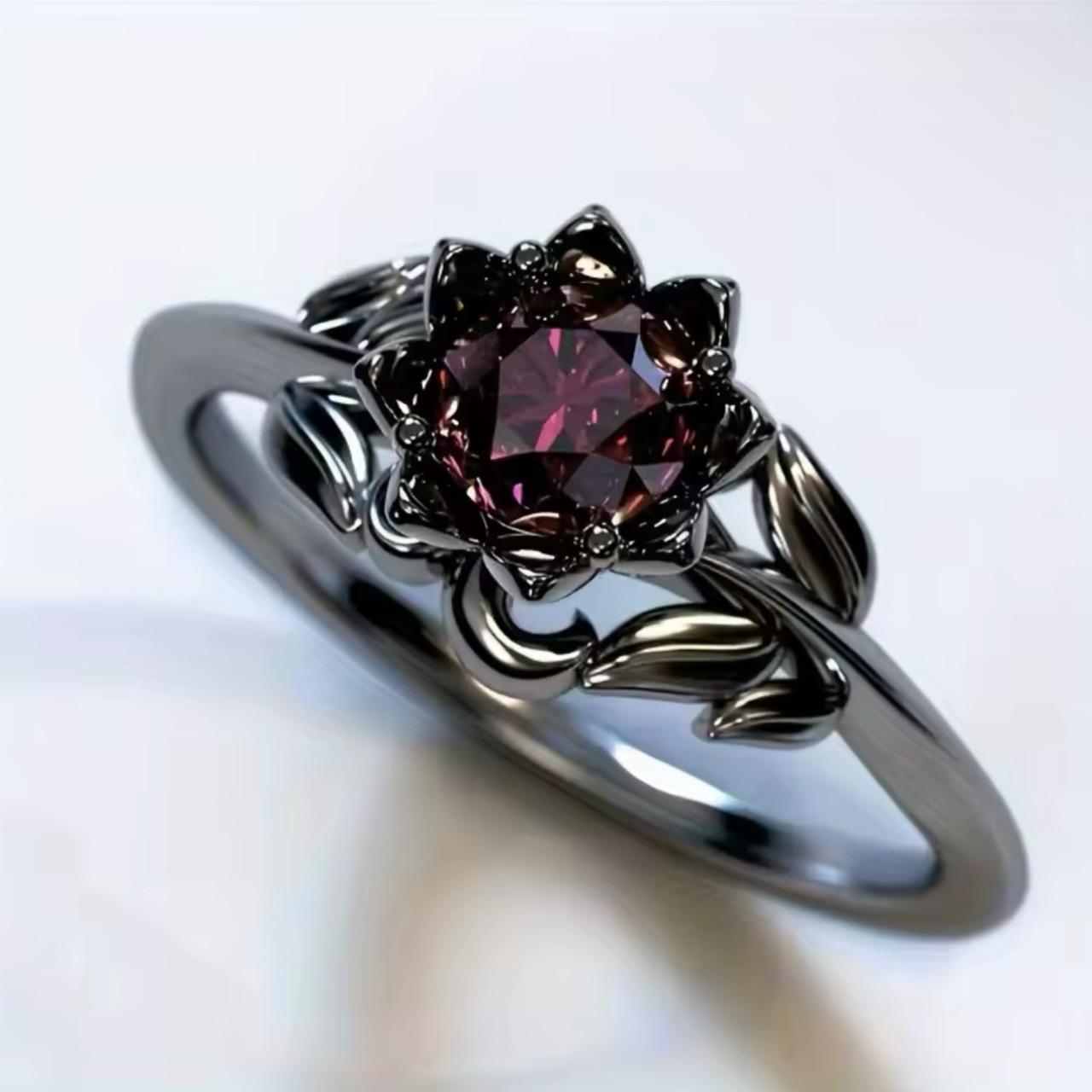 Ring Hand Star / Black Flower.
