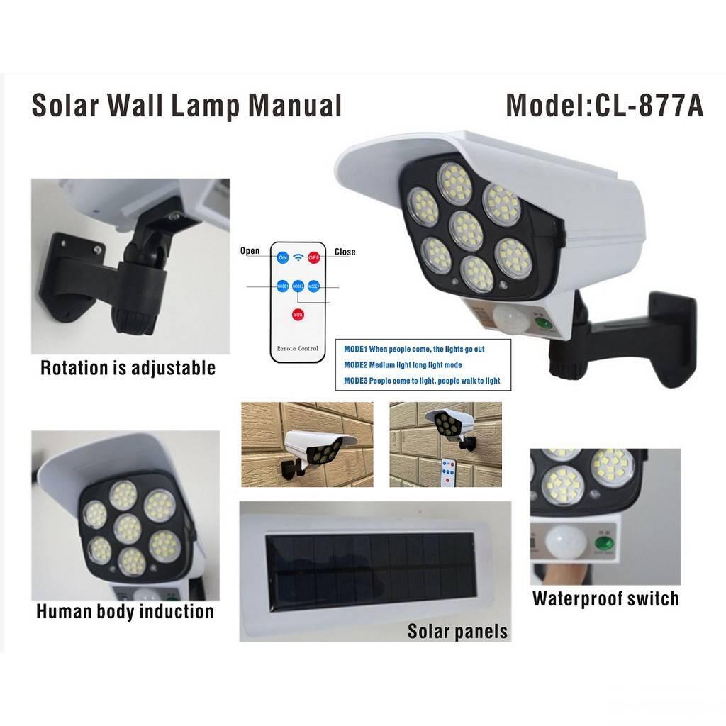 Solar Monitoring Lamp Cl-877A 180W