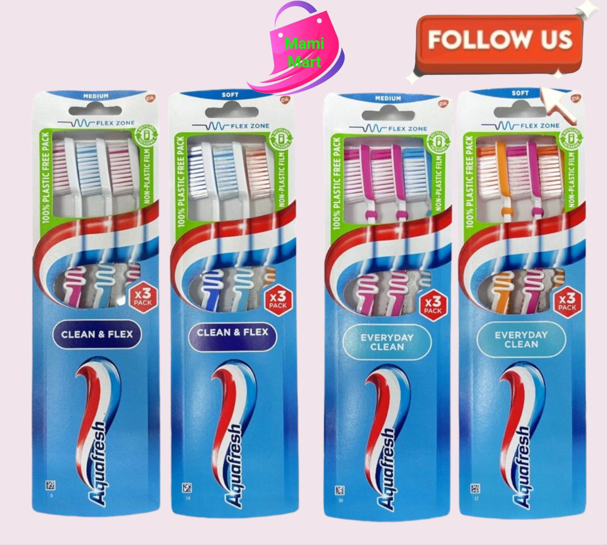 Aquafresh T/Brush Clean & Flex 1Pack