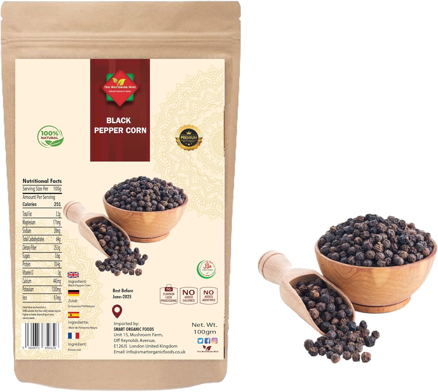 Black Pepper Corn 100Ml Pet