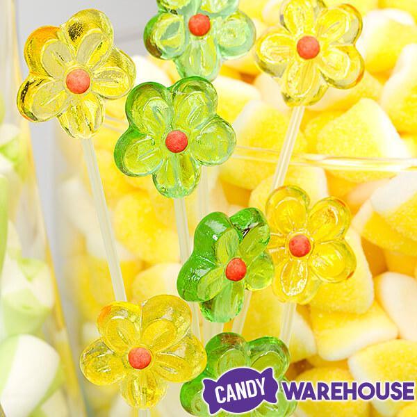 Candy Flower Picture Lollipop 100Pcs Tin