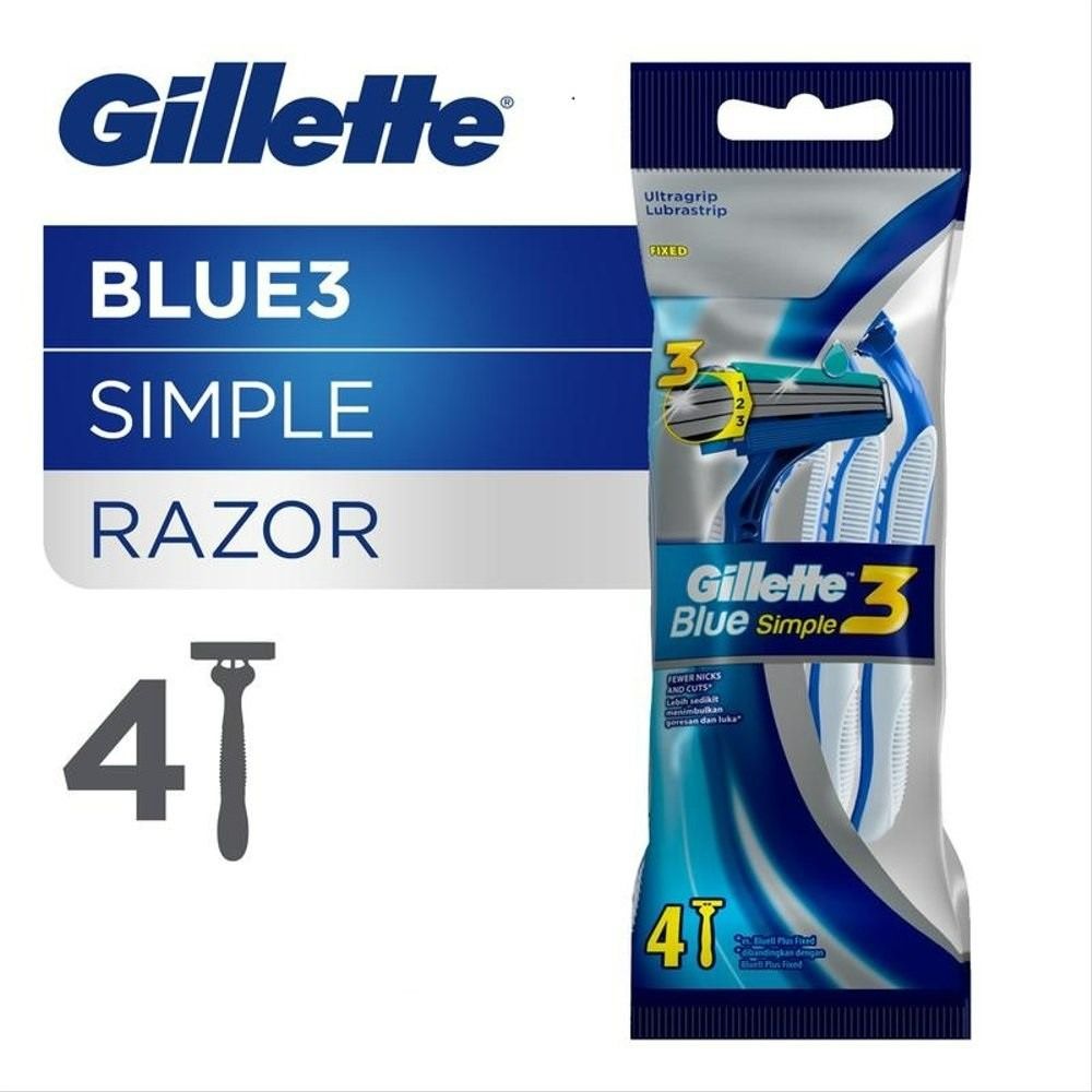Gillette Blue 3 Disp 4+1 Ct
