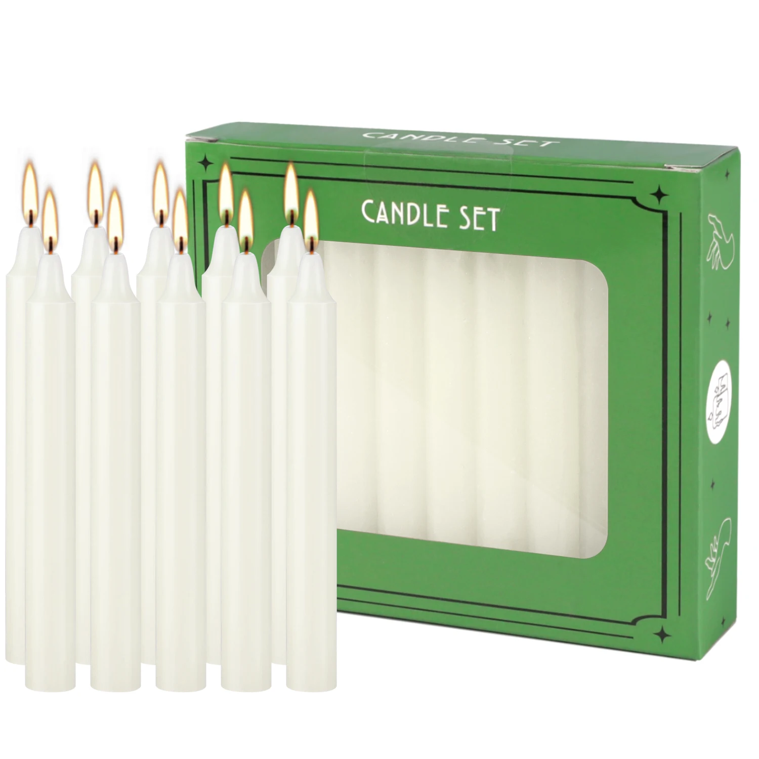 Sawa Premium Candles Non-Drip 8 Pcs