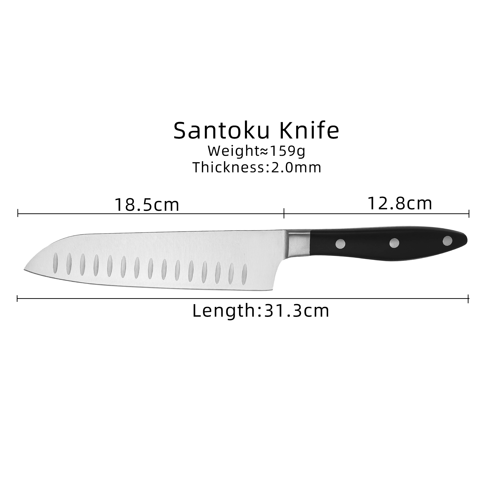 Stainless Steel Knife No.sj7623 7Inch