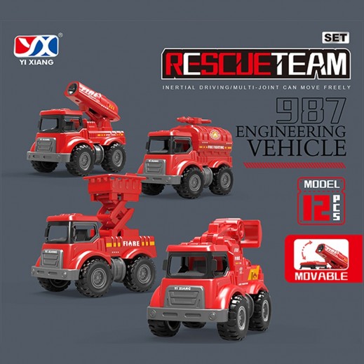 Toy Engineering Truck Rescue Team No.189
