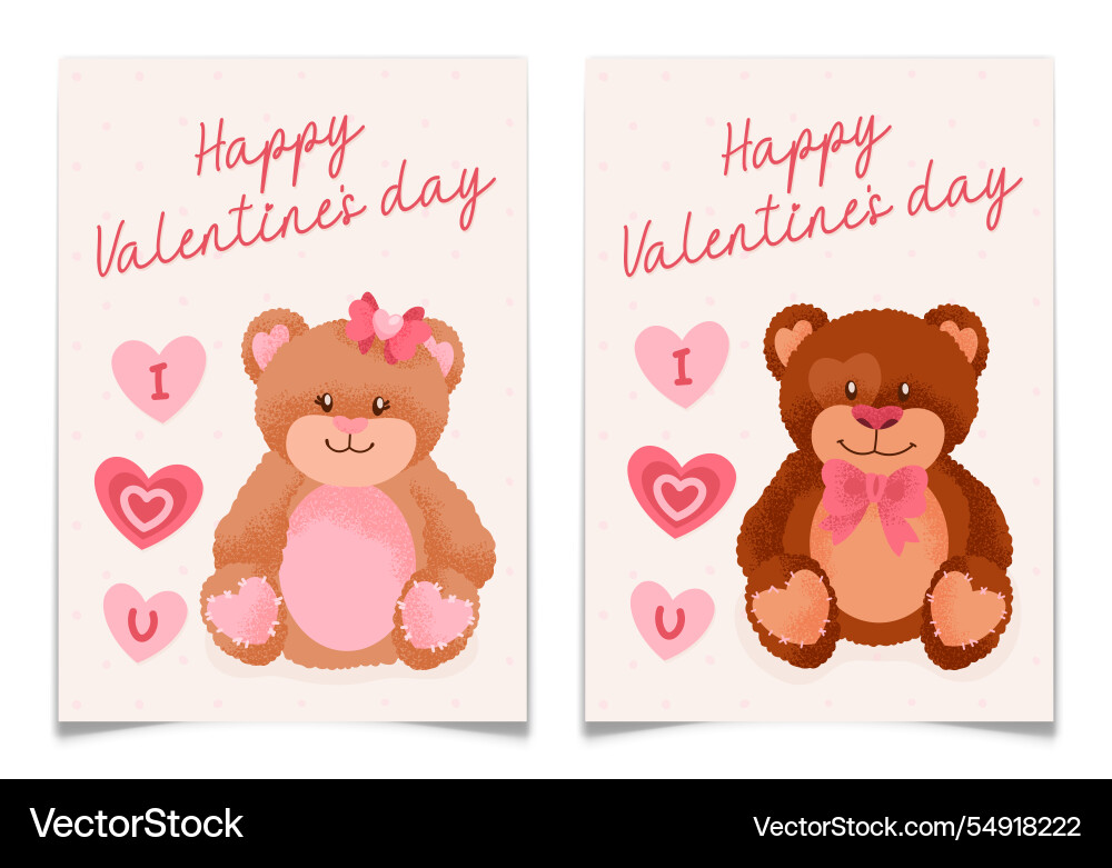 Valentine Teddy Cards